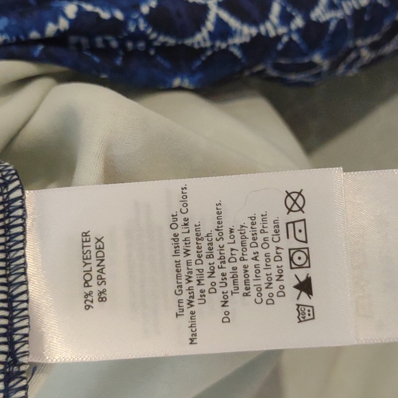 Eddie Bauer Blue Pattern Sleeveless Dress - Picture 3 of 4